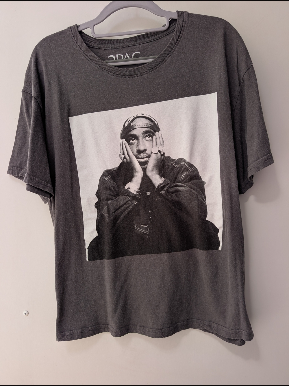 🩶🔥🎧 2PAC Crewneck Tee *Hot as Oversized